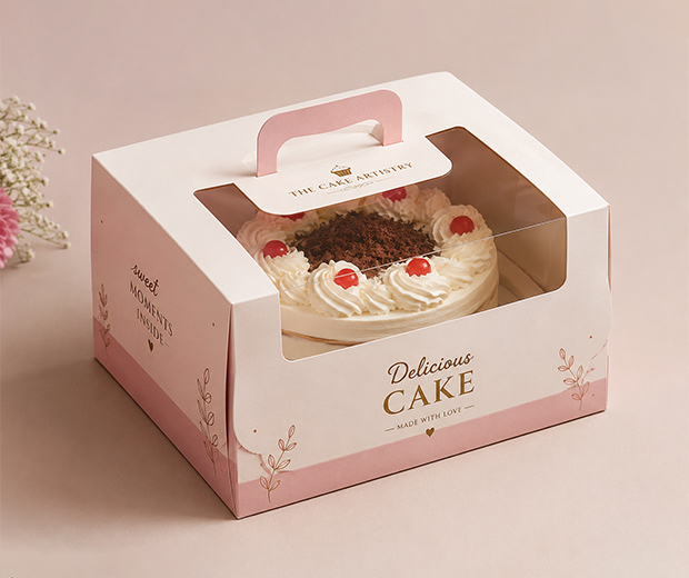 Premium cake box packaging by Pratham Packaging